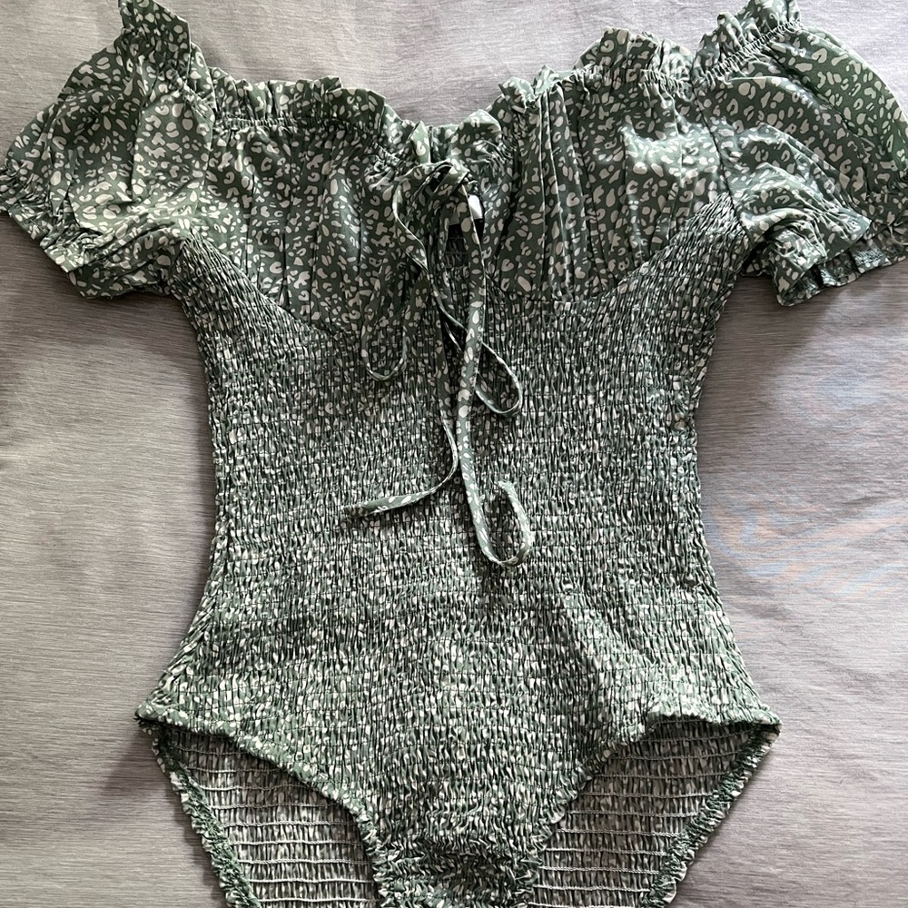 Hello Molly off the shoulder bodysuit